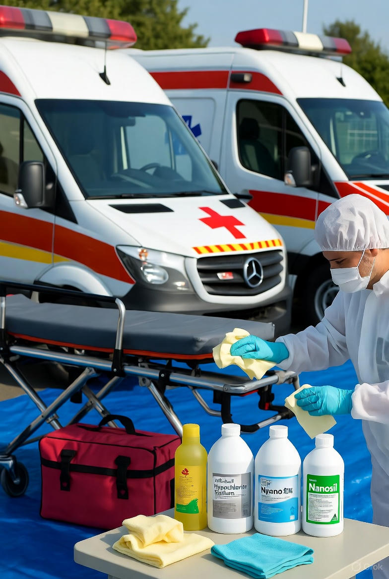 اهمیت اسکراب و ضدعفونی تجهیزات و آمبولانس در اورژانس پیش‌بیمارستانی