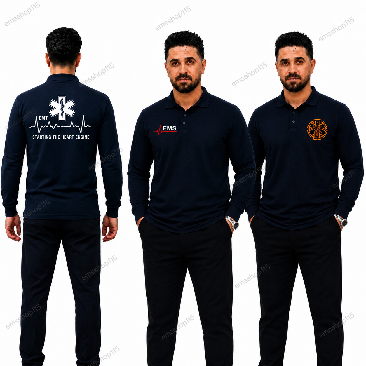 تیشرت آستین بلند سفارشی اورژانس
