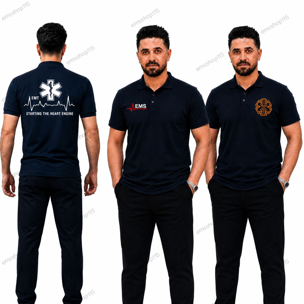 تیشرت آستین کوتاه سفارشی اورژانس