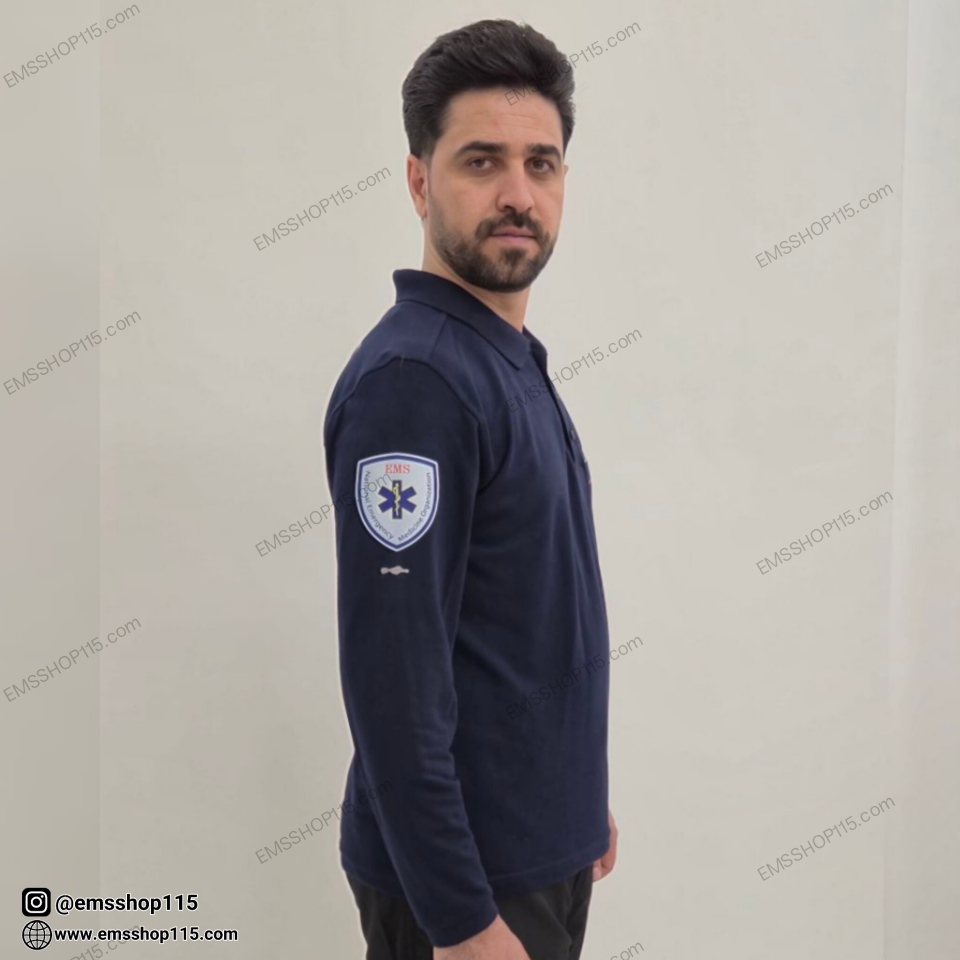 تیشرت آستین بلند طرح مصوب اورژانس (EMS 115)