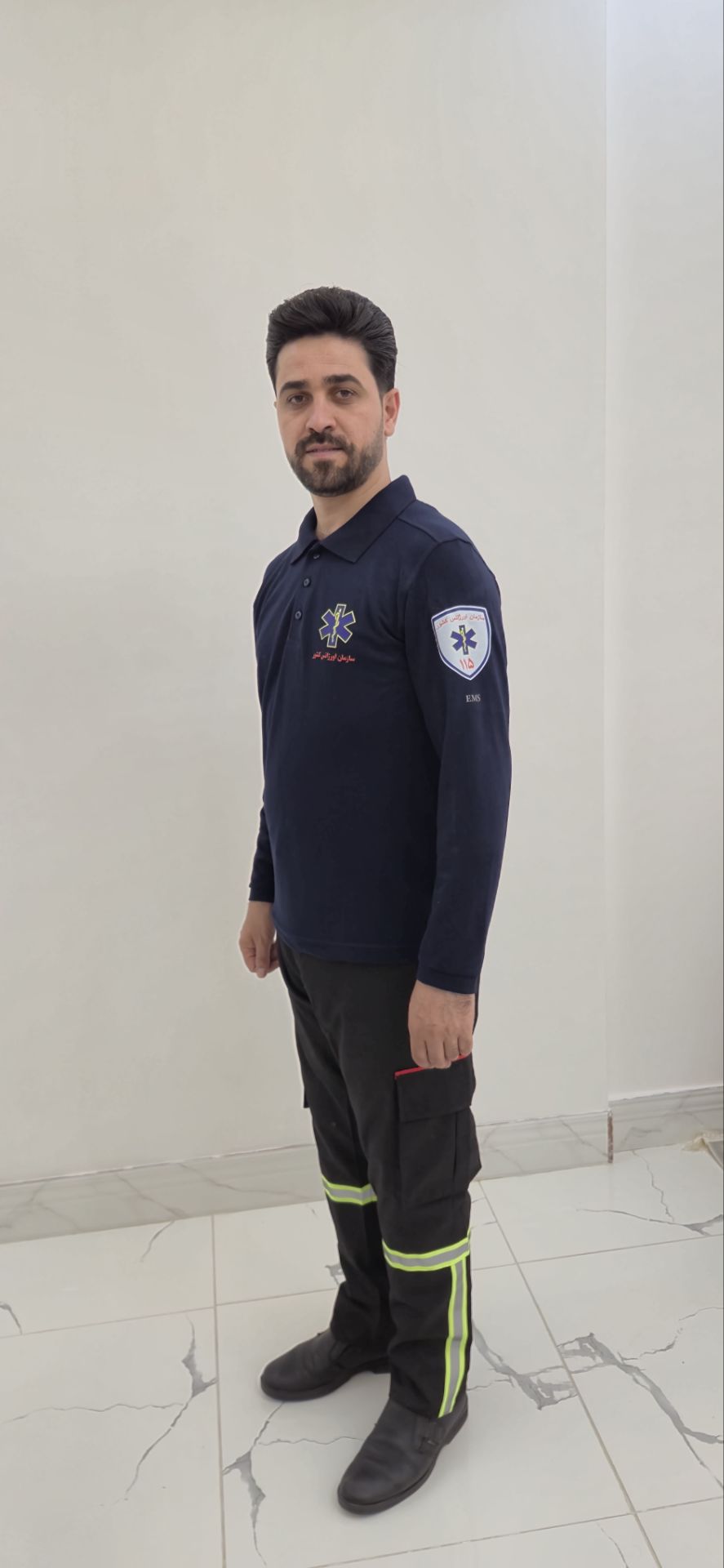 تیشرت آستین بلند طرح مصوب اورژانس (EMS 115)