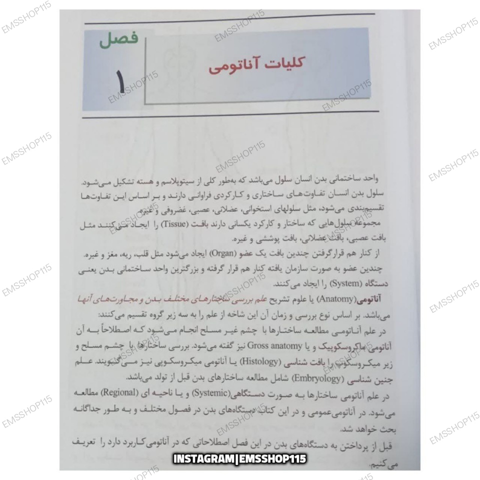 کلیات آناتومی عمومی + آزمون